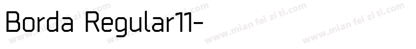 Borda Regular11字体转换
